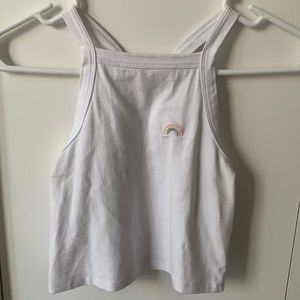 PacSun Small White crop top